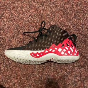 Size 7.5 Jordan Jumpman Diamond Mid University Red, worn once,amazing condition